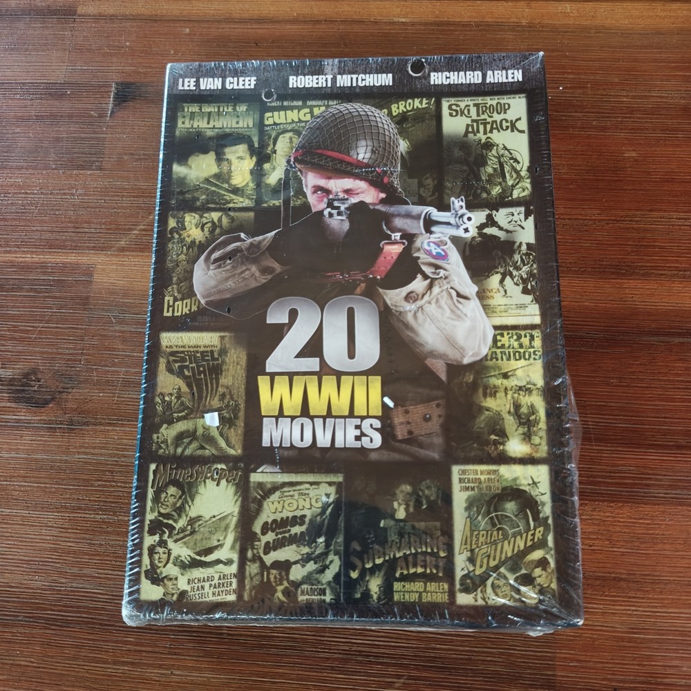 20 World War II WWII Movies Box Set DVD Very Good NEW SEALED